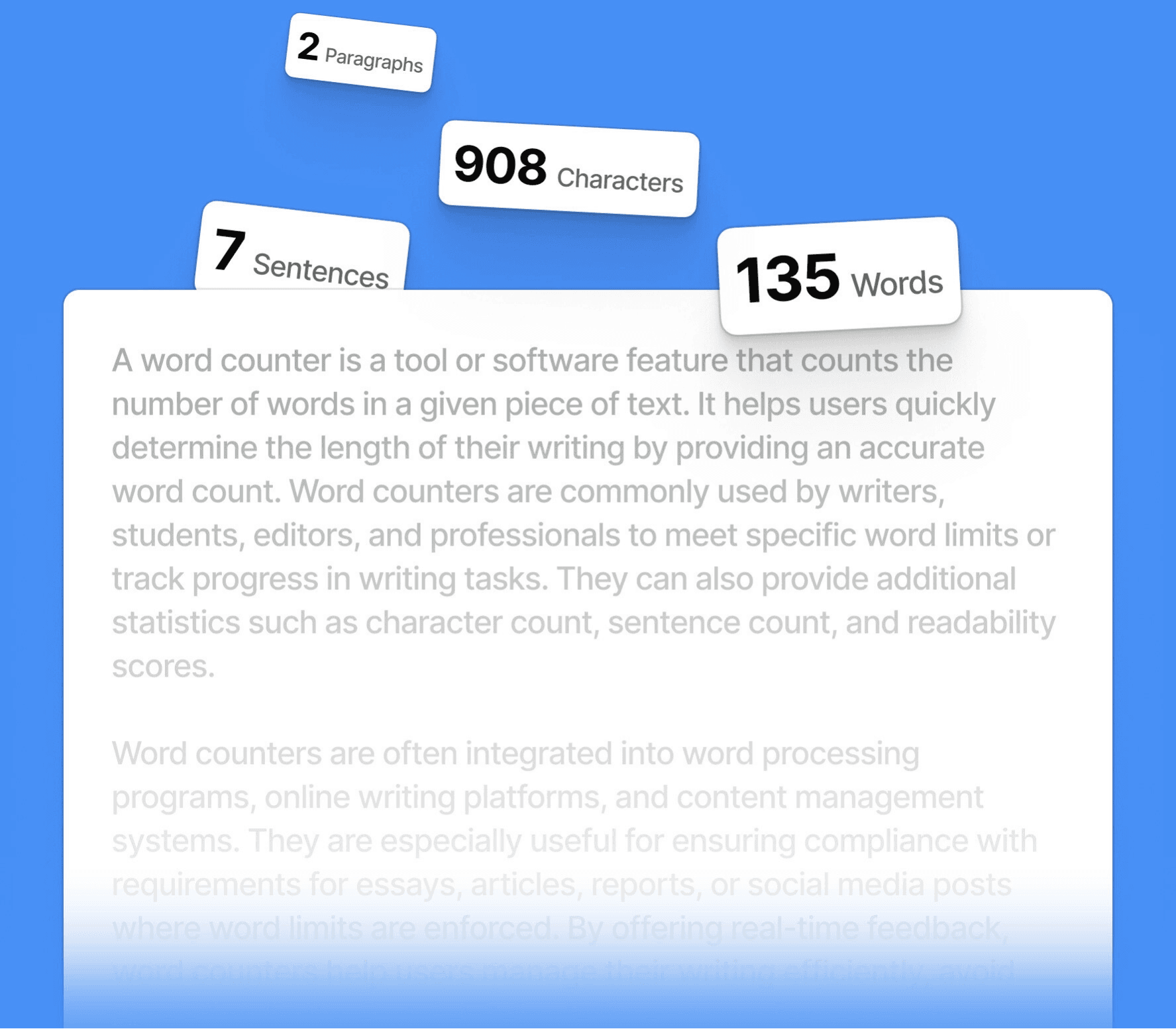 Word Counter Interface